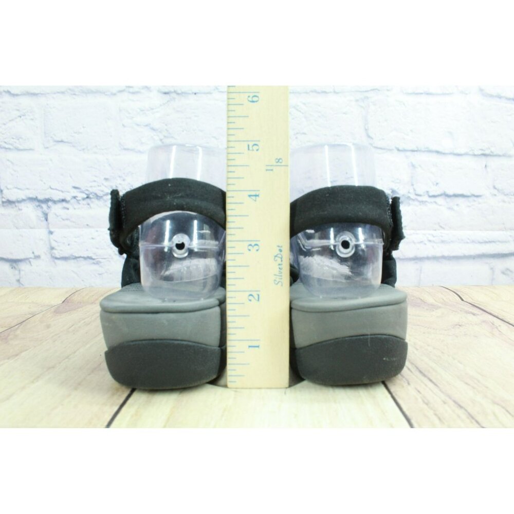 Clarks Arla Meg Cloudsteppers Black Nylon Cushioned Flat Sandals Size 9 M - Picture 6 of 9